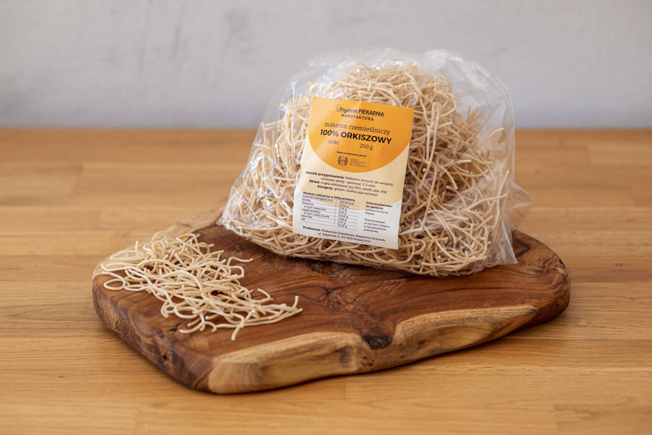 Makaron orkiszowy nitki PP 250 g